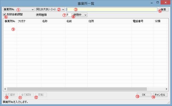 ���Ə��ꗗ